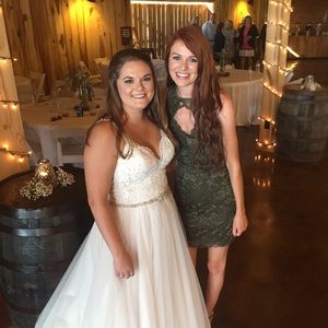 Beautiful Green Lace Guess Cocktail Dress